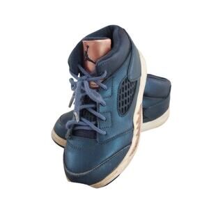 Nike Air Jordan 5 Retro Toddler Shoes Sz 10C Obsidian-Metallic Bronze 440890-416